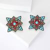 Vintage Turkish Tibetan Flower Brooch Brooch Anti-Light Buckle Pin Classic Temperament Clothing Accessories