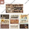 Coffee Metal Hanging Signs Decorative Plaques Door Aluminum Plaque In Home Decor Cafe Kitchen Hanging Home Decor