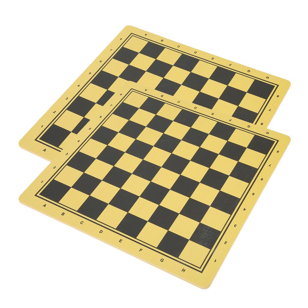 2Pcs Wooden Twosided Chess Board Backgammon Dual Purpose Checkerboard Accessory