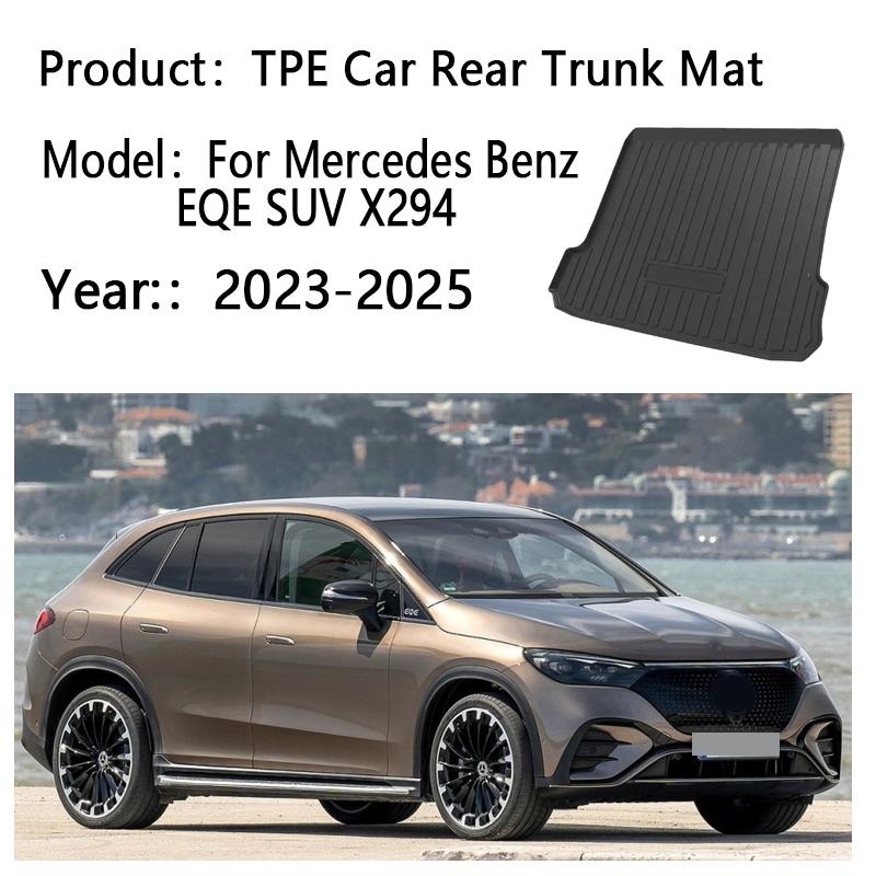 TPE Car Rear Trunk Mat For Mercedes Benz EQE SUV X294 2023-2025 Carpet Storage Pad Cargo Tray Cushion Boot Mats Car Accessories