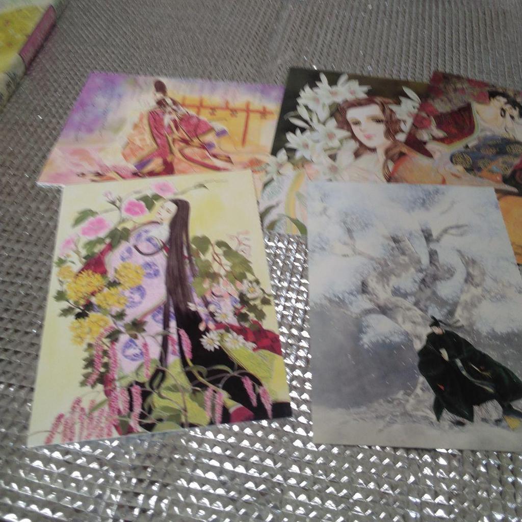 [USED] Tale of Genji Asaki Yumemishi Art Book with Postcard