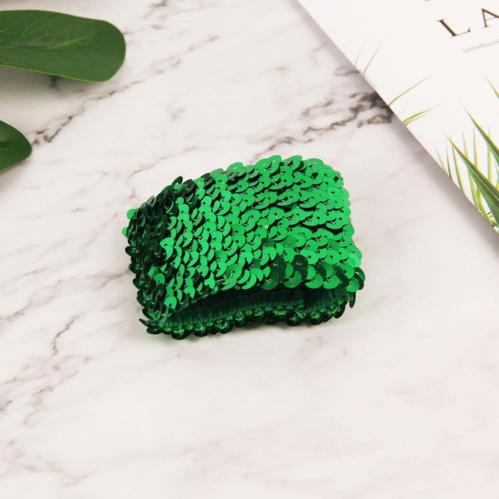 Fashion Sparkling Sequins Cuffs Elastic Arm Sleeves for Women and Girls Various Party Costume Decorative Oversleeves