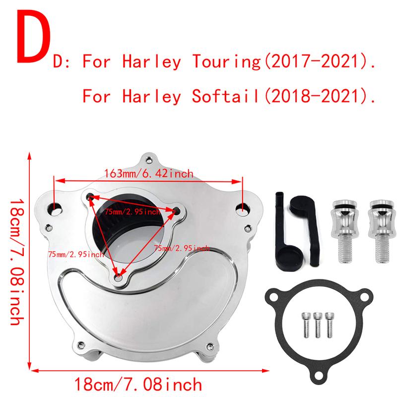 RSD Фильтр воздушного фильтра Clarity Хром Для Harley Sportster Iron 883 1200 Dyna Softail FXSTC Fat Bob Touring FLHT FLHTC