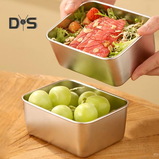 Ланч-бокс из нержавеющей стали, коробка для пикника, бенто, большая емкость, портативный контейнер для обеда для домашнего офиса, школы