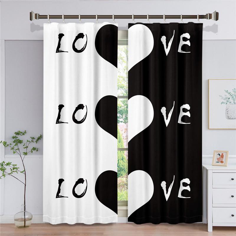 2-панельные черные и красные шторы Дамы Г-н. Шторы King Queen Шторы для спальни Гостиная Кухня Оконные жалюзи cortinas sa