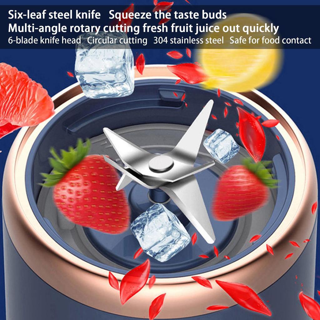 Портативный блендер Электрическая соковыжималка Перезаряжаемые фруктовые миксеры USB Перезаряжаемый смузи Мини-блендер Многофункциональная соковыжималка