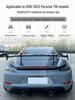 Porsche 718 GT4 Upgrade: Stainless Steel Dual Exhaust with Muffler & Black Tailpipe Tips