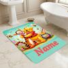 Personalized Name Winnie Pooh Living Room Non-Slip Area Rug Soft Carpet for Bedroom Kids Playroom Sofa Office Home Decor Doormat
