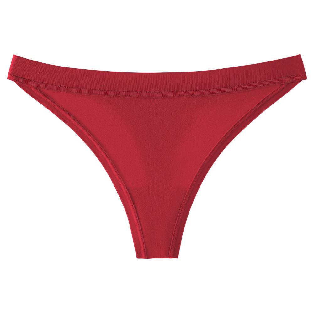 Женские спортивные трусики-стринги большого размера, однотонные, с Т-образным вырезом