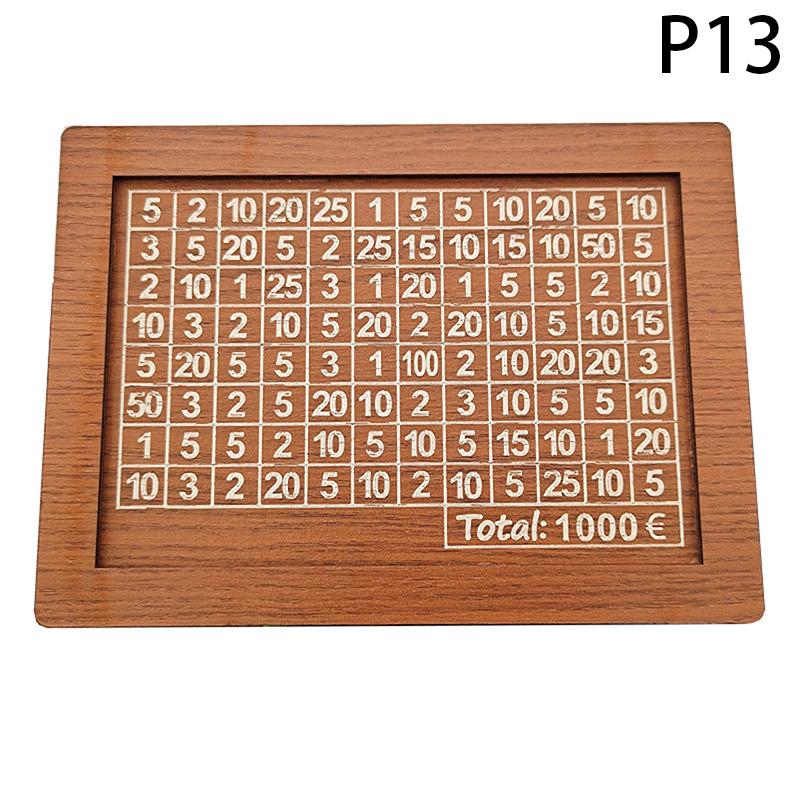 Декоративная копилка из натурального дерева со счетчиком, копилка ручной работы для творческих детей, цель по экономии денег 10000 евро