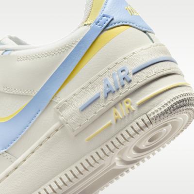 Nike Wmns Air Force 1 Shadow 'White Blue Yellow' Sneakers