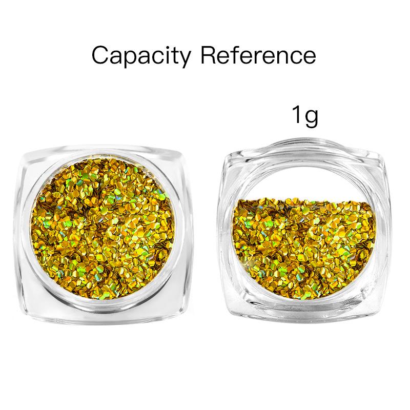 10 цветов блестящие хлопья для ногтей голографические круглые лазерные блестки порошок дизайн ногтей DIY украшения