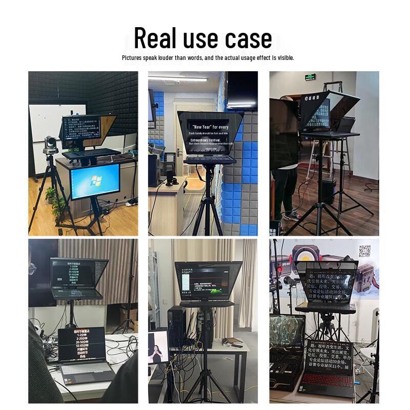 JiaShiYing TZ22P 22-inch Smart Dual-Screen Teleprompter with Flight Case