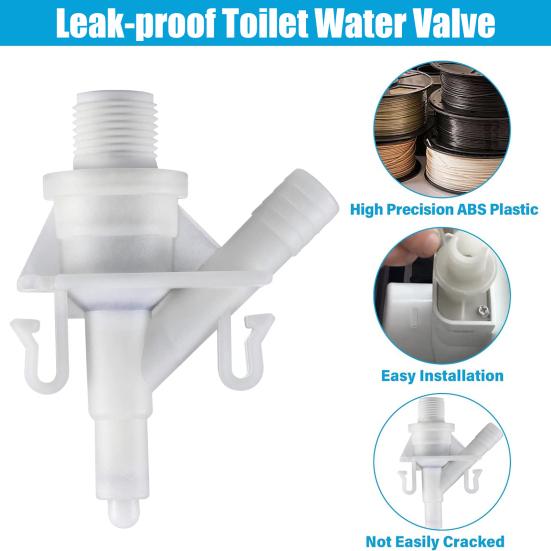 385311641 Комплект водяного клапана, пластиковые детали клапана для унитаза на автодоме, замена водяного клапана для унитазов со смывом с педалью серии 300, 310, 320