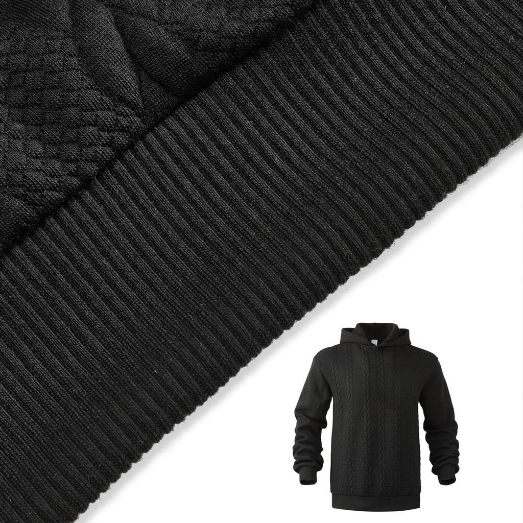 Мужское худи однотонное повседневное модное с длинным рукавом пуловер толстовка