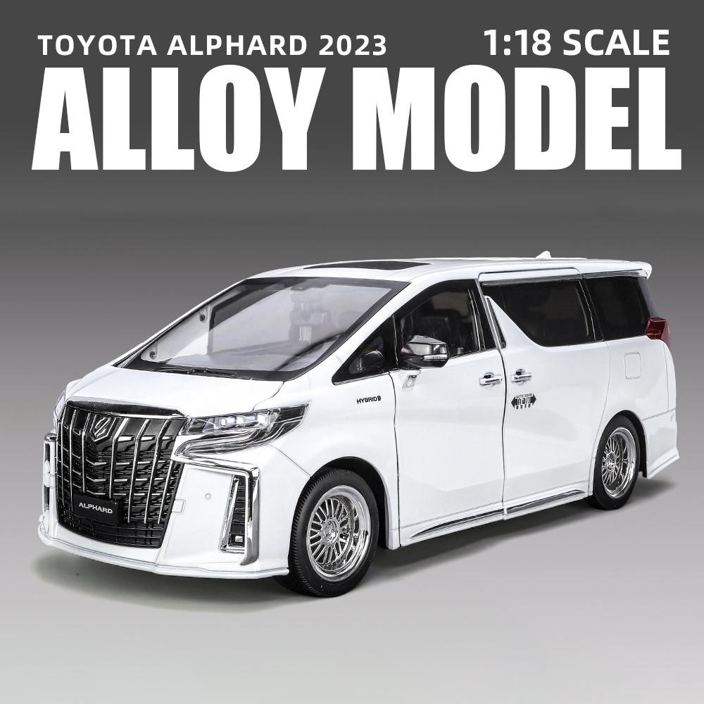 1/18 Toyota Alphard MPV Сплав Литой Игрушечная Модель Автомобиля Звук и Свет Детская Игрушка Коллекционные Предметы Подарок на День Рождения