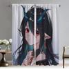 Arknights Curtains for Living Room Curtain for Room 2 Panel Home Interior Curtains Halloween Decoration Partition Shades Kitchen