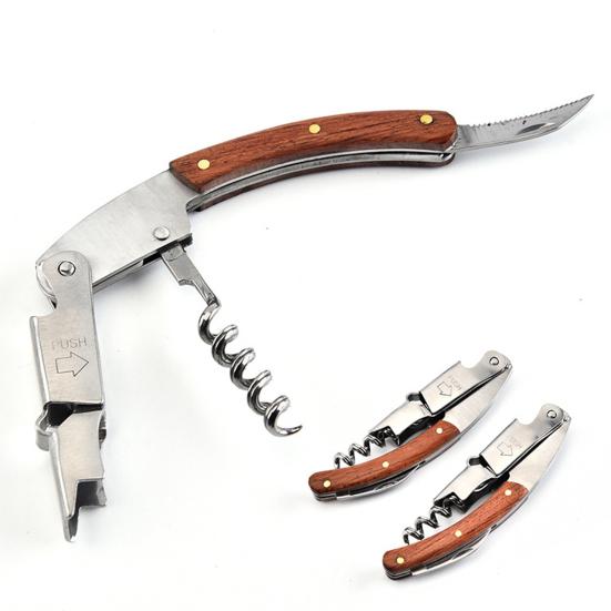 Экономьте труд, широкое применение, полезная нескользящая ручка, открывалка для бутылок, съемник крышек для вина, пива с резаком, открывалка для бутылок