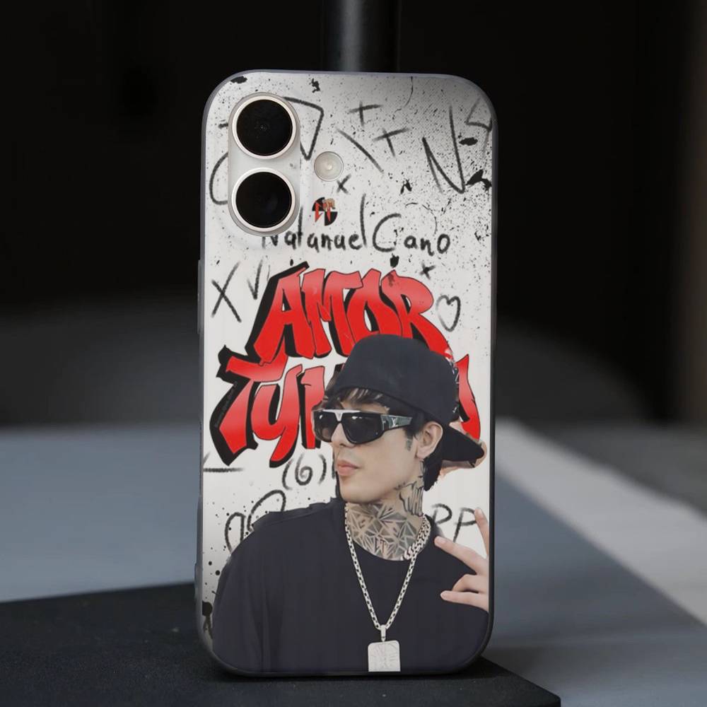 Natanael Cano Rapper CT Phone Case Corrugated Pattern Phone Case For iPhone 17 Air 16 15 14 13 Pro Max Matte Shockprooof Cover