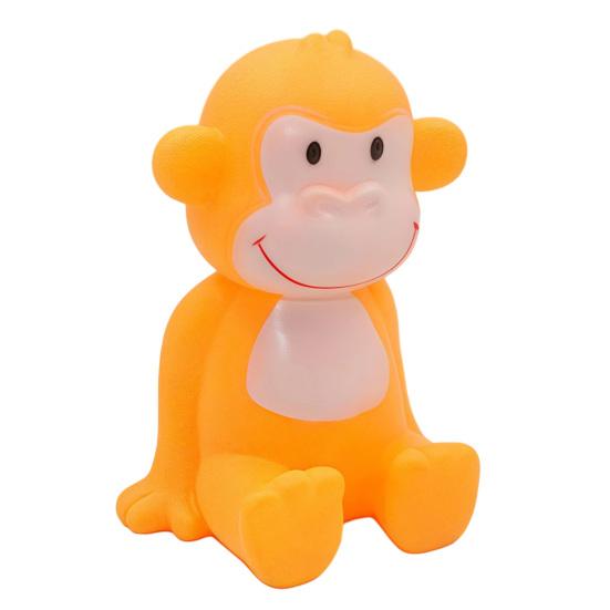 Squeaky Monkey Squeeze Toy with Realistic Sound Soft TPR Fidget for Stress Relief Cute Animal-Shaped Decompression Gadget for Kids Adults