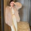 Новое осенне-зимнее пальто из искусственного лисьего меха, женское модное молодежное пальто средней длины средней длины из искусственного меха