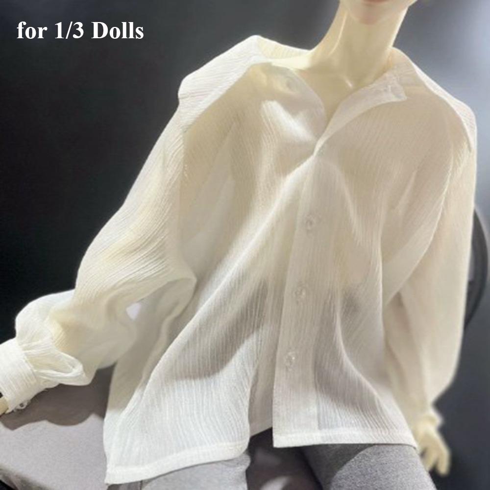 Casual Wears Long Sleeve Shirt for 1/3 1/4 1/6 BJD 30/45/60cm Dolls