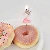 Digital Birthday Candles Pink Crown Princess Cake Candle Birthday Wedding Anniversary Handmade Candle Bougie Anniversaire