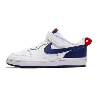 Детские кроссовки Court Borough Low PS White Deep Royal, красный BQ5451-113