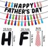 Festival Father's Day Letter Banner Paper Father's Day Ornament Tie Hanging Banner  Party Favors