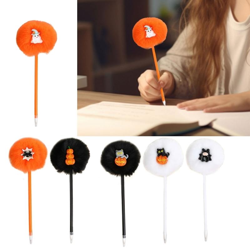 4 шт. Хэллоуин Мультяшная гелевая ручка Забавная пишущая ручка Офисные принадлежности для студента Награда за игру Принадлежности для вечеринки на Хэллоуин