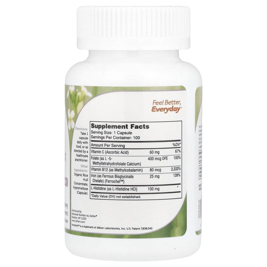 Iron Complex, 100 Capsules