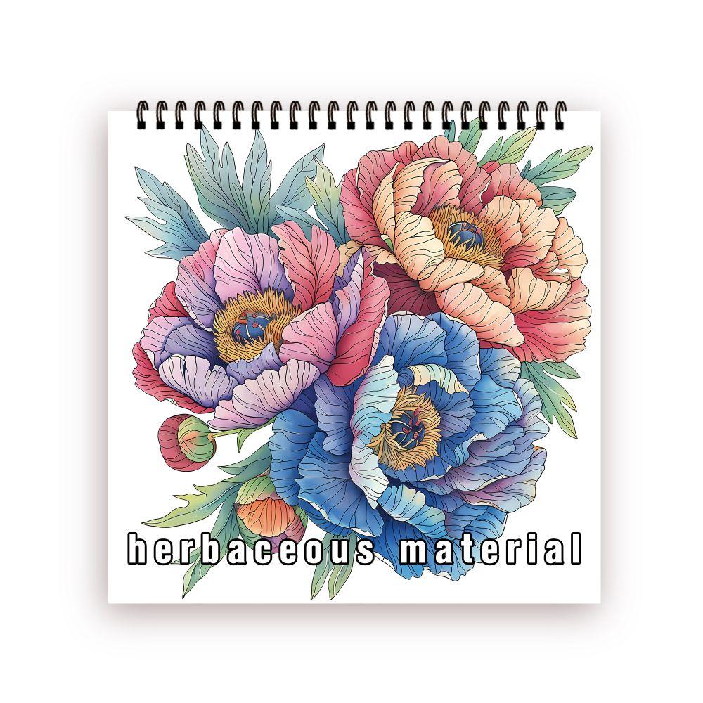 30 листов Книга-раскраска для взрослых на спирали, 8,3x 8,3 дюйма, плотная бумага 100 г/м², идеально для подарков к возвращению в школу, подарков на Хэллоуин