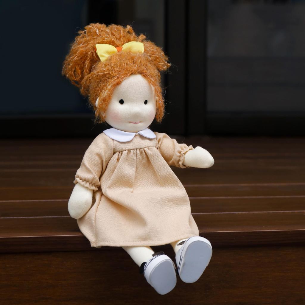 BlissfulPixie Waldorf Doll, Handmade Ada Doll, 30cm, Soft, Cute Plush Girl Doll, Perfect for Kids