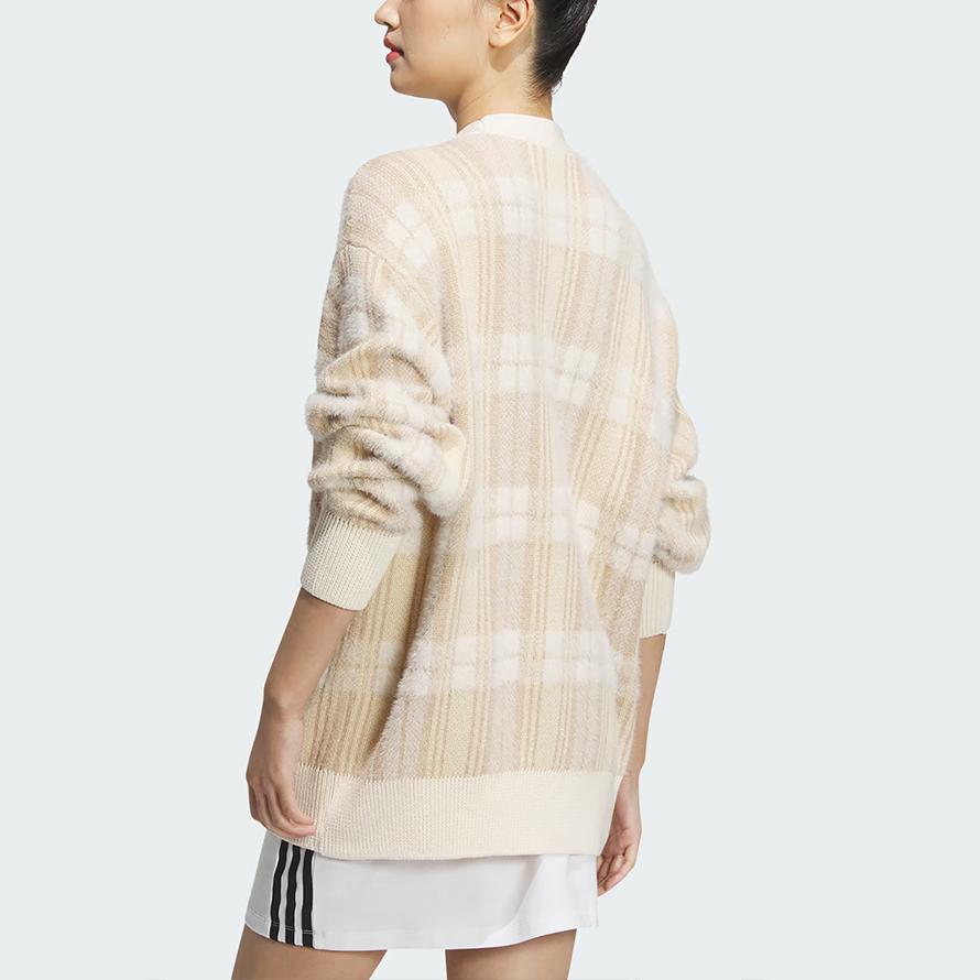 adidas Оригинальный кардиган Spo Knit Casual Comfortable Loose V-образный вырез свитер унисекс свитер белый JC6846