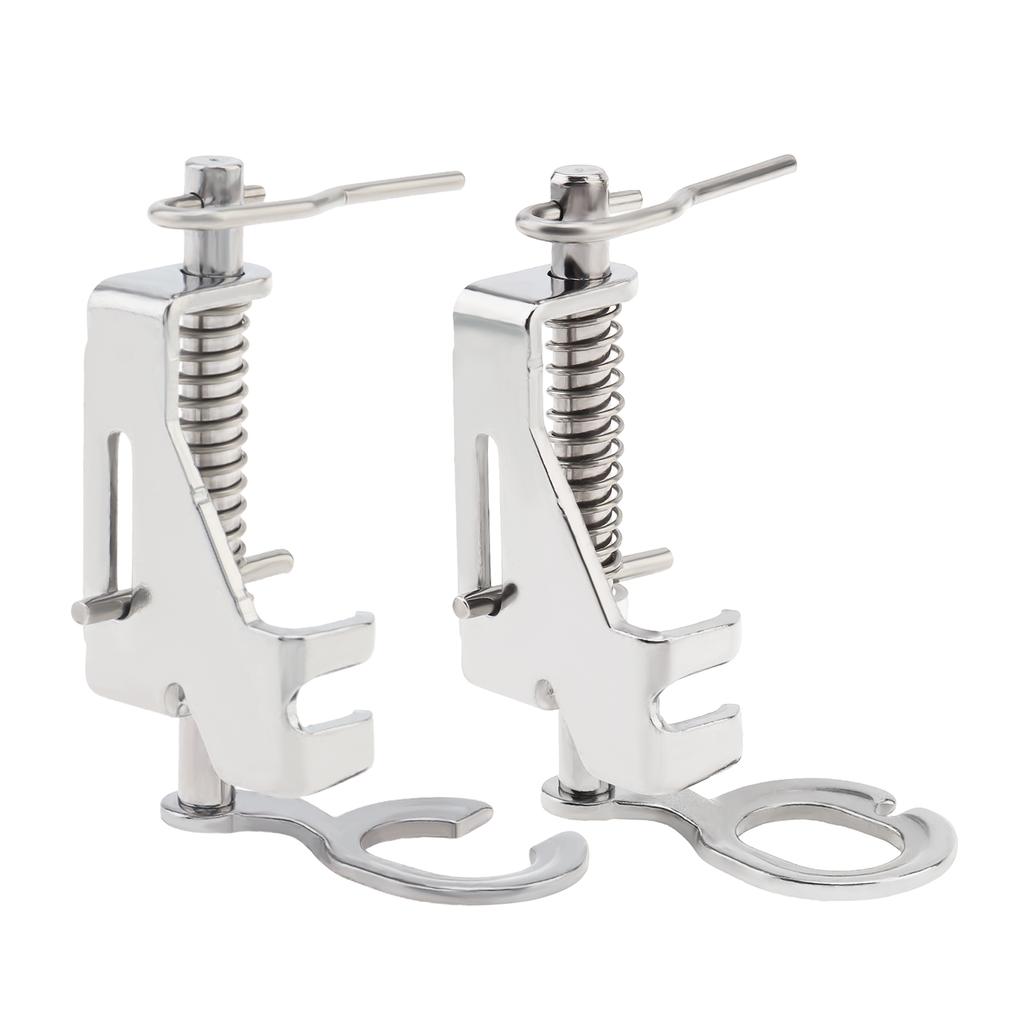 2pcs Open Toe and Large Metal Free Motion Quilting Darning Presser Foot Set for Low Shank Sewing Machines