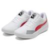Puma Clyde All Pro Team Кроссовки с круглым носком на шнуровке, амортизирующие, нескользящие, износостойкие, низкие, для баскетбола, унисекс, белые/красные 195509-04