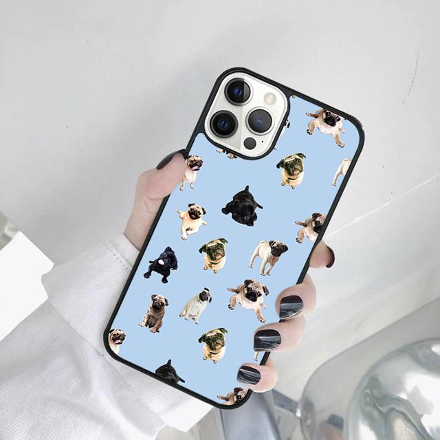 МИНУЛАЯ ЩЕНЯЧЬЯ СОБАКА МОПС Чехол для телефона Для iPhone 17 Air 16 15 14 SE 2020 11 12 13 Pro MAX Plus