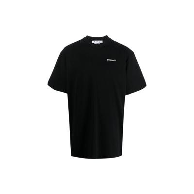 Футболка Ss22 Minimalist Solid Color Arrow Pattern Logo Printed Short Sleeve T Shirt Men Tops Black OMAA038C99JER00810011001