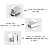 M8 Hex Coupling Nuts, Long Nuts, Hex Connector Nuts, Spacers, Hex Joint Nuts, 304 Stainless Steel, Silver, Flat Diameter 13mm, Height 30mm, Pack of 10