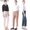  Shs Miss  Minimal Basic Solid Half Banding Pants