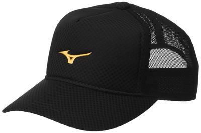 Mizuno Кепка для клуба и тренировок Tennis Black x Размер F, 62JW8002, Золотой, (56-60см), Унисекс,