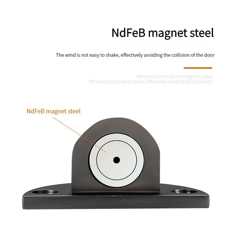 Невидимый дверной стопор без удара, сильный магнитный, для дома, спальни, ванной комнаты, антистолкновительный бесшумный напольный самоблокирующийся стопор