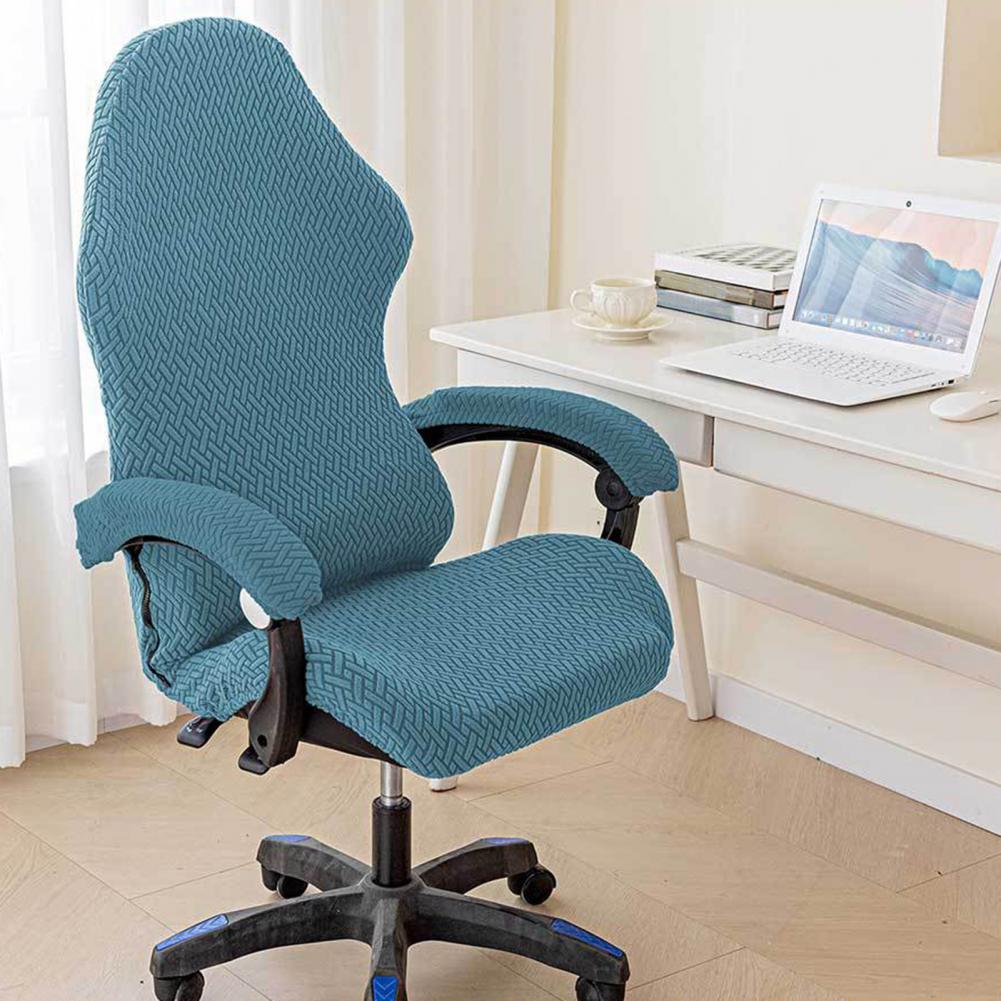 Zipper Chair Cover Durable Gaming Chair Cover Elastic Protection for Armchair Wear-resistant Slipcover with Zipper for Office