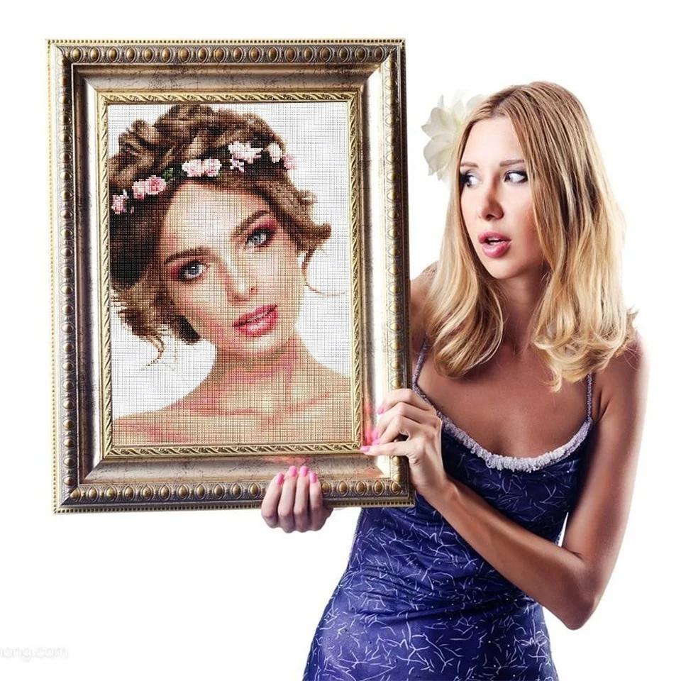 DIY ФОТО ИНДИВИДУАЛЬНАЯ Алмазная картина Картина из стразов Алмазная вышивка бисером 5D Вышивка крестом 5D Домашний декор