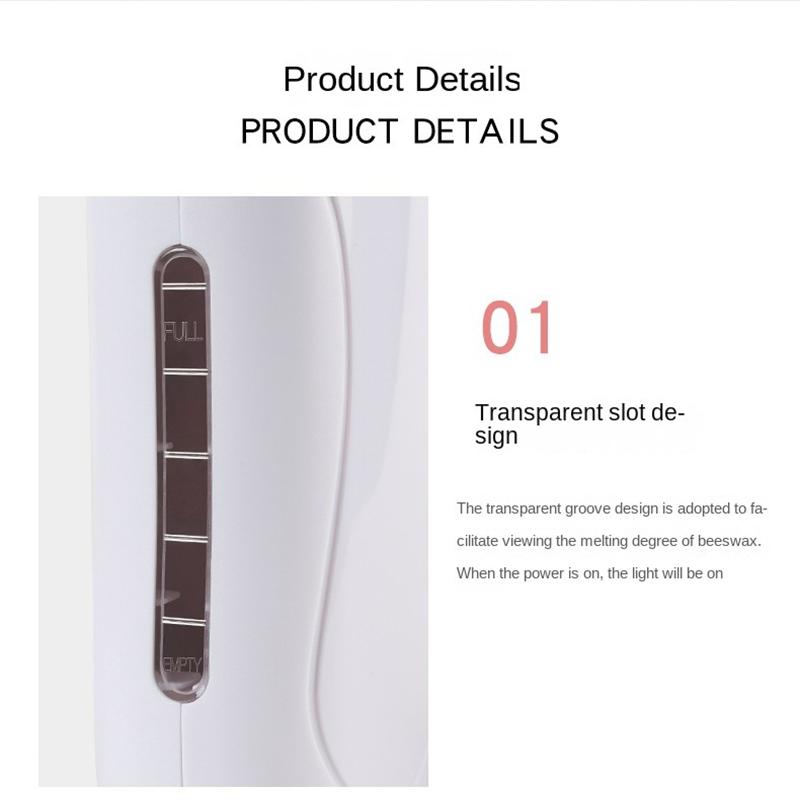 Воск для удаления волос, подогреватель, полоски из пчелиного воска для депиляции, специальный аппарат для горячего воска, восковой блок, расплавленное средство для удаления эпиляции, косметическое устройство