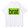 T-Shirt Brat Album Print Men Women Cotton Hip Hop Oversized Tshirt Short Sleeve T Shirt
