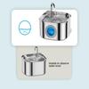 3.2L Stainless Steel Pet Water Feeder Auto Cat Fountain Smart Dog Water Dispenser Visual Window Drinking Bowl Pet Accessories