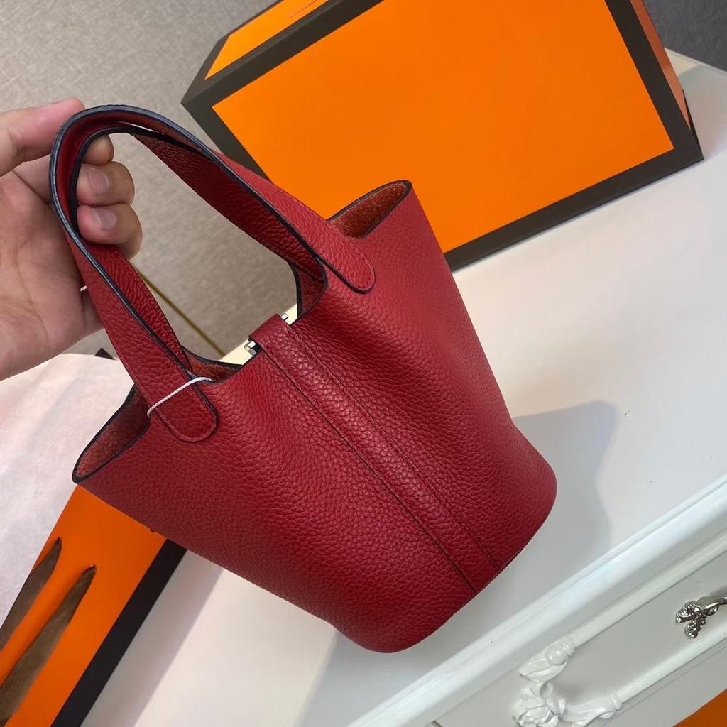 Высококачественная полуручная плетеная сумка-корзина из растительных волокон togo первый слой коровья кожа commuter bag натуральная кожа портативная сумка-ведро женская 18 см