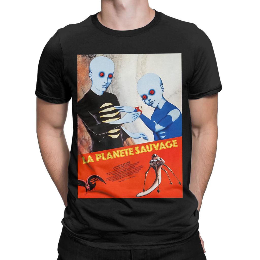 Fantastic Planet La Planete Sauvage T Shirt Unisex Cotton Top Tee Harajuku Round Neck Short Sleeve