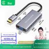 Biaz ZH225 4-in-1 4K60Hz DP To HDMI/VGA/2DP Adapter Cable